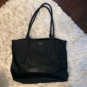 Beautiful Black Snakeskin Hammit Los Angeles Handbag tote purse